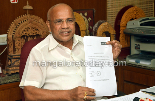 DV Sadananda gowda in his mangalore house
